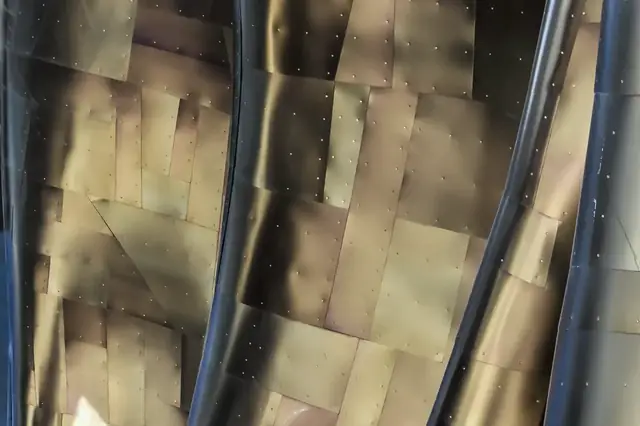Gold designer stainless panels