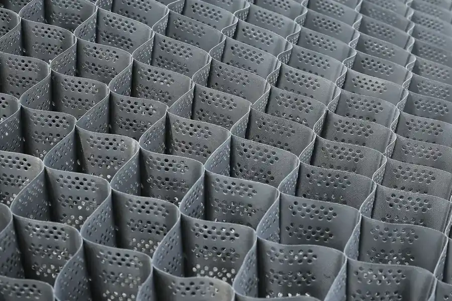 Machined stainless steel surface in a modern industrial design
