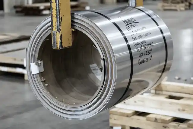 Stainless steel coil in warehouse